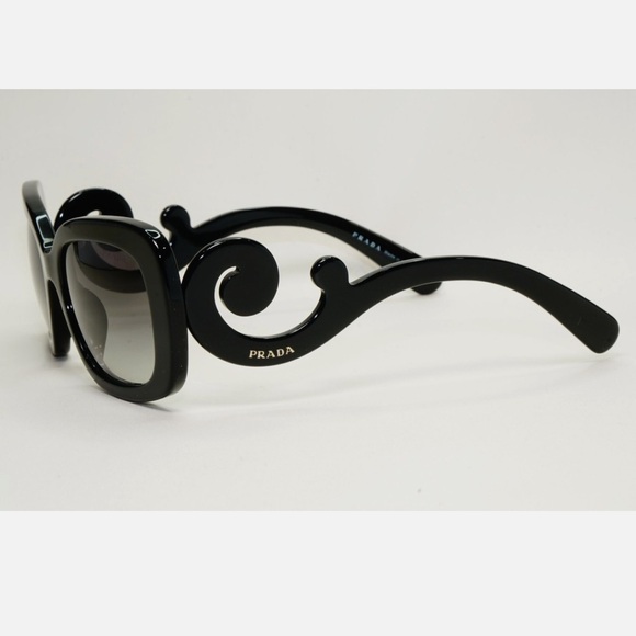 Prada Black Swirl-Arm Sunglasses - Picture 8 of 11
